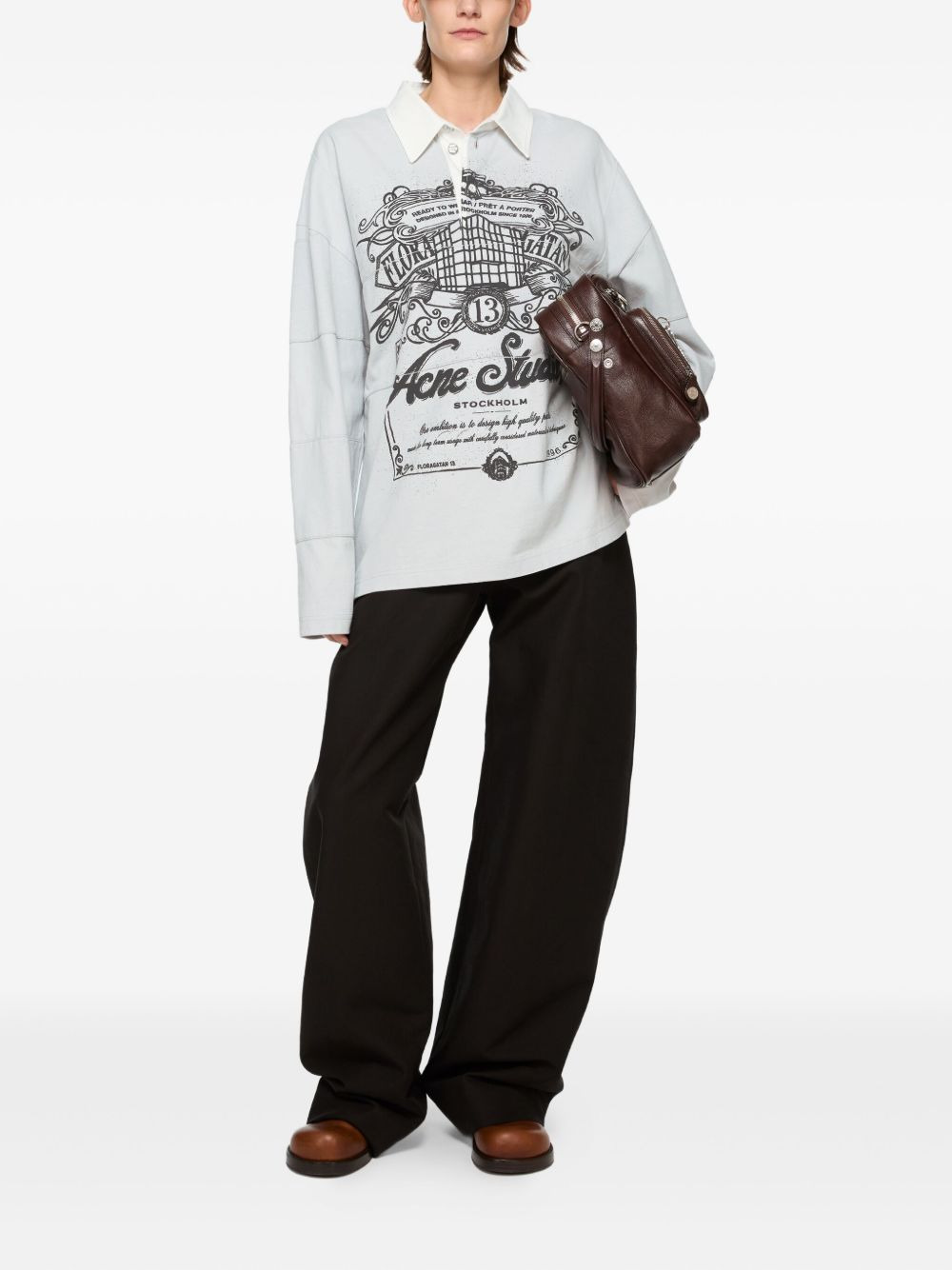 graphic-print polo shirt - 7