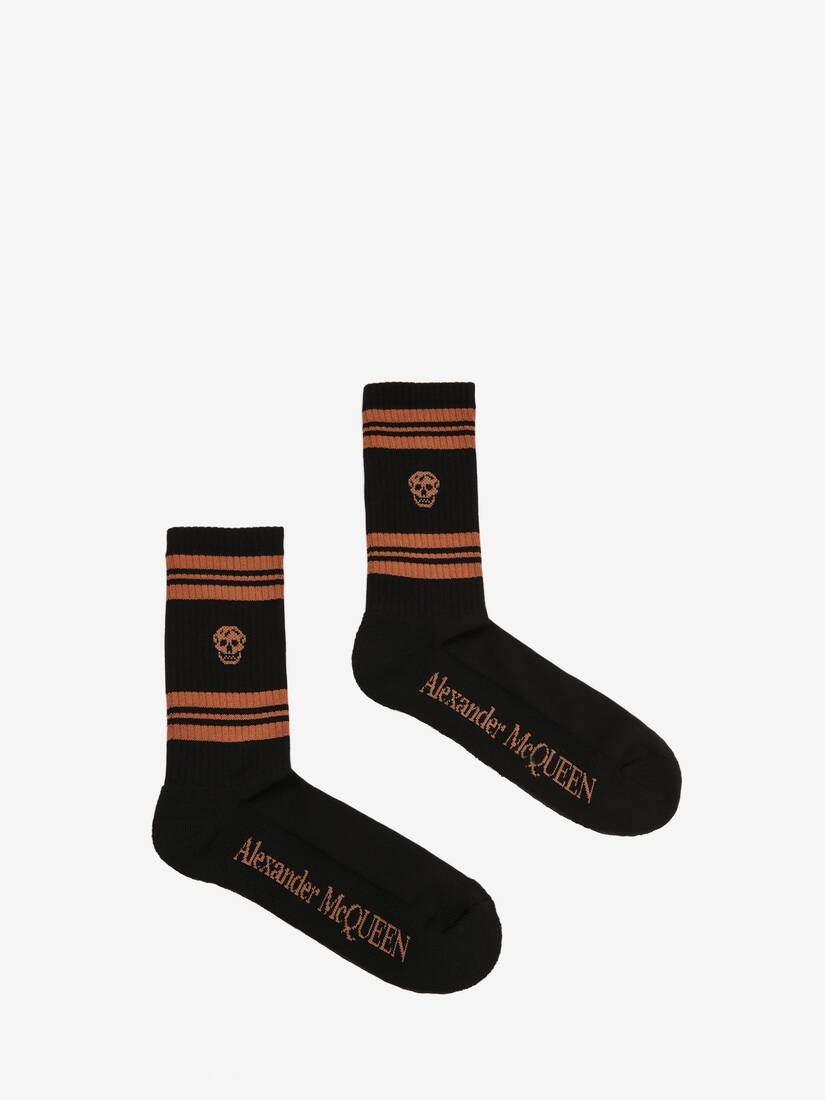 Skull Sport Socks in Brown - 1