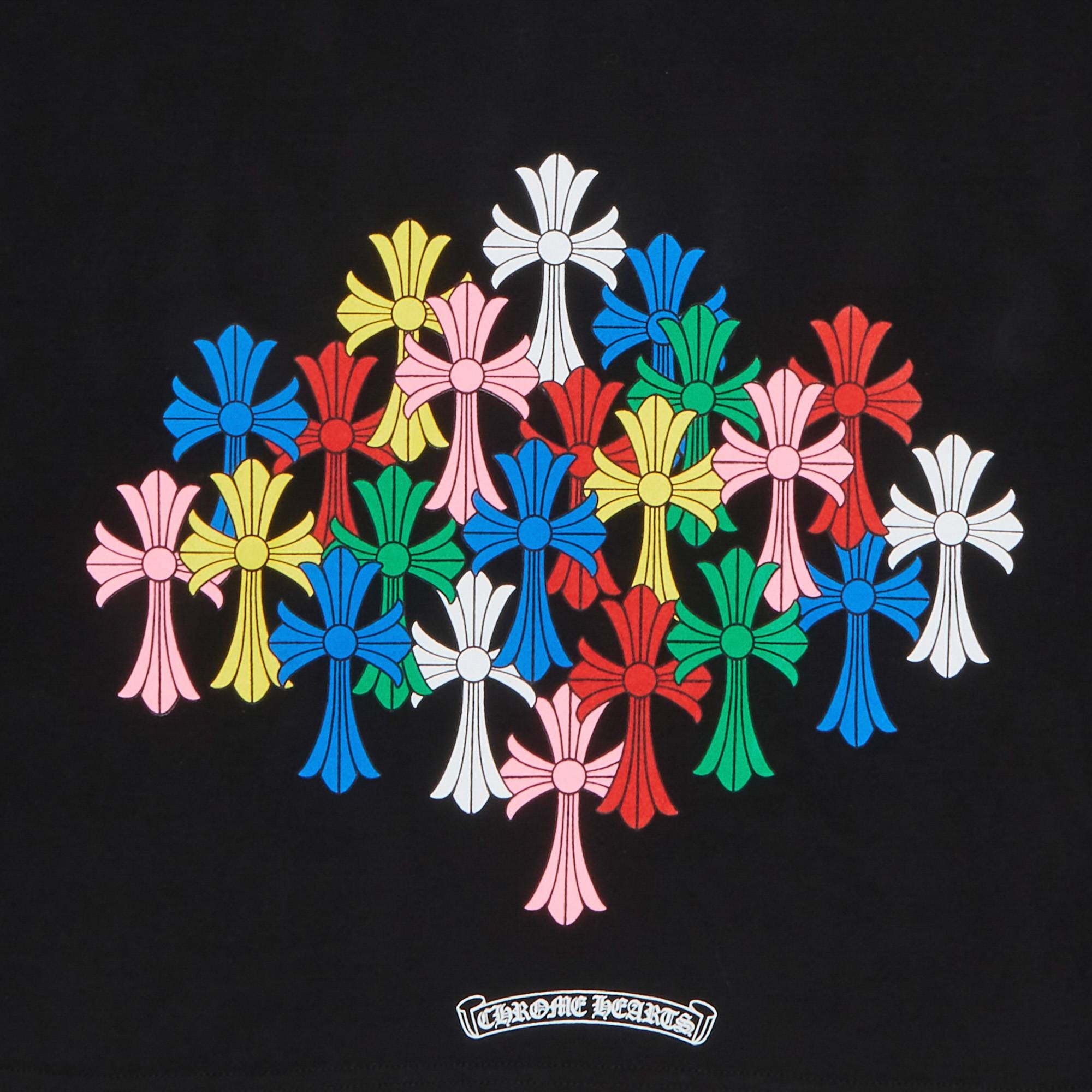 関税込 Chrome Hearts Multi Color Cross Scroll Tee Tシャツ 関税込 Chrome Hearts Multi Color Cross Scroll Tee Tシャツ