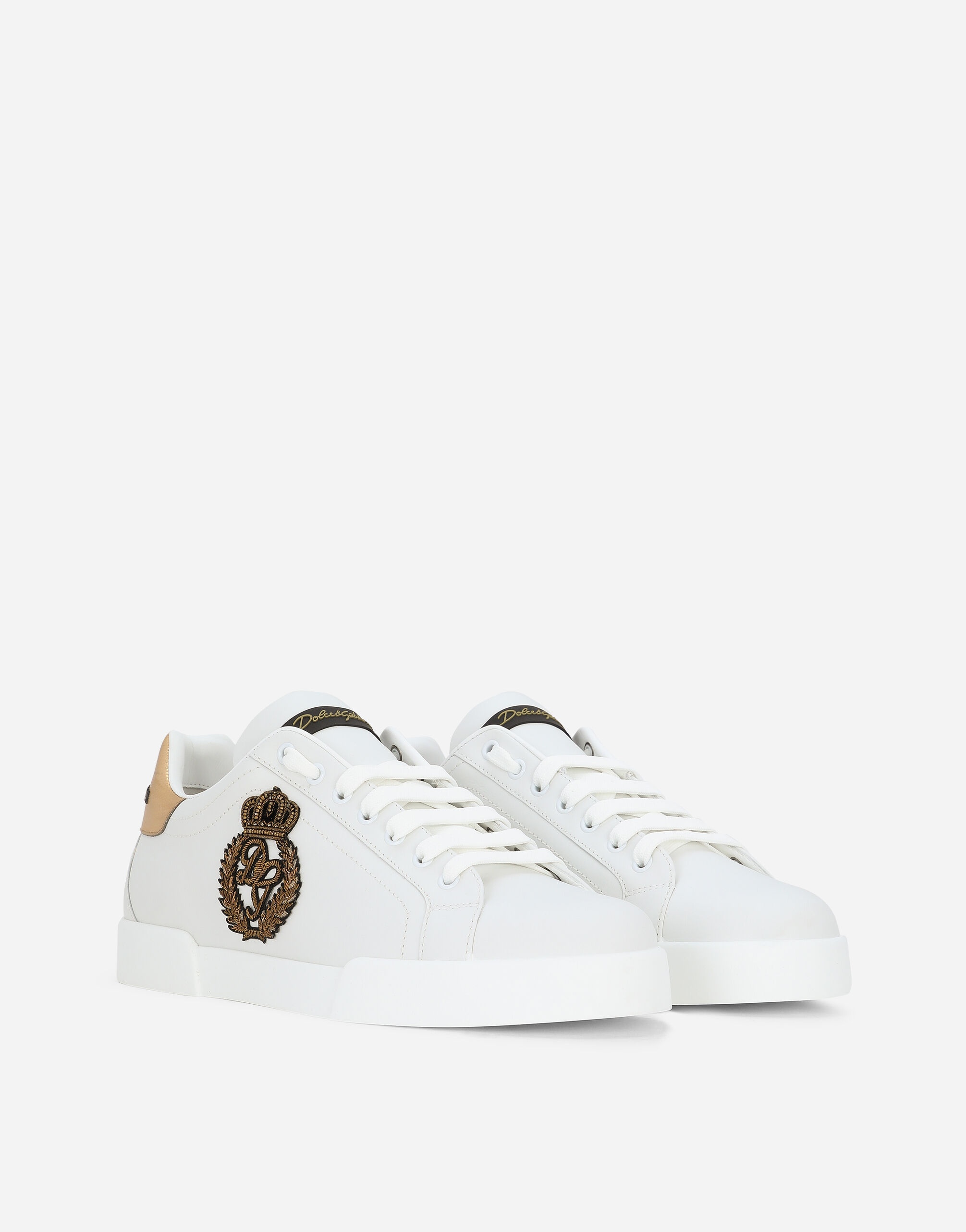 Calfskin nappa Portofino sneakers with crown patch - 2