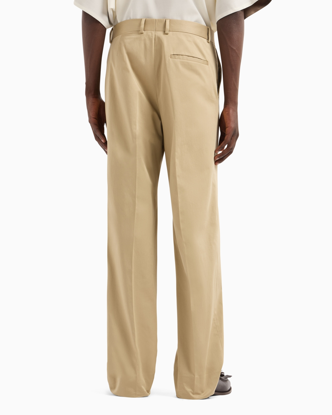 VIRGIN WOOL SATIN TROUSERS - 3