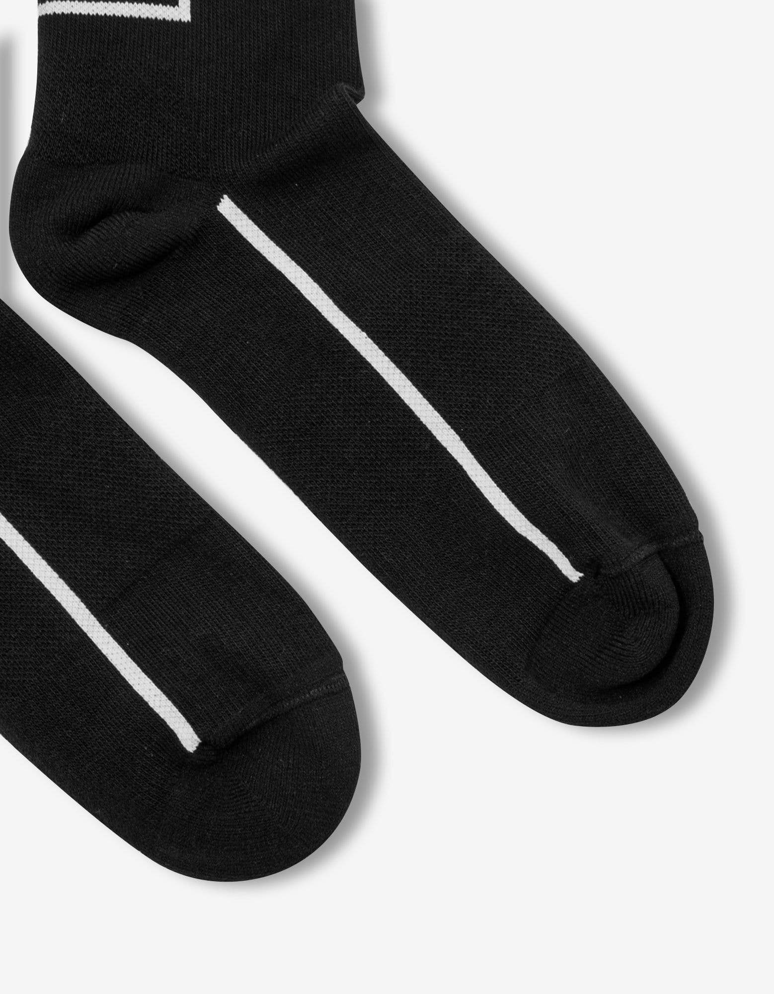 Black Classic Logo Socks - 3