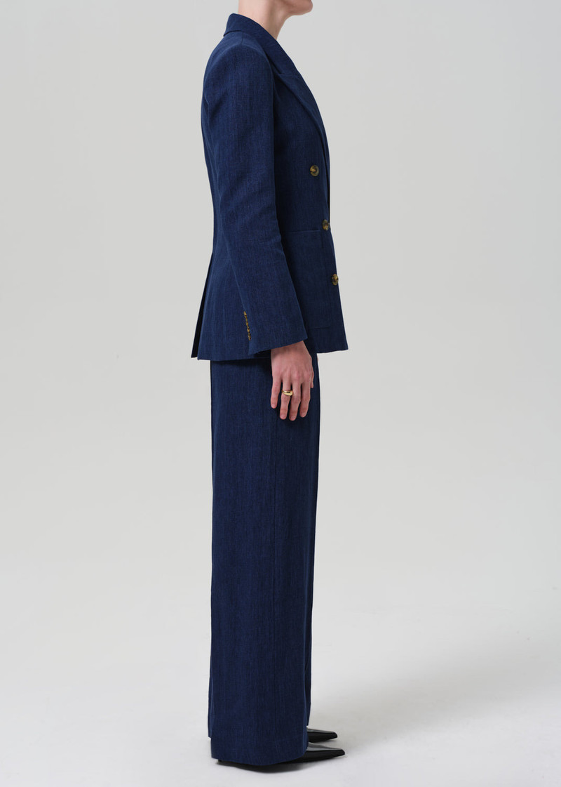 Park Trouser Linen In Denim 4
