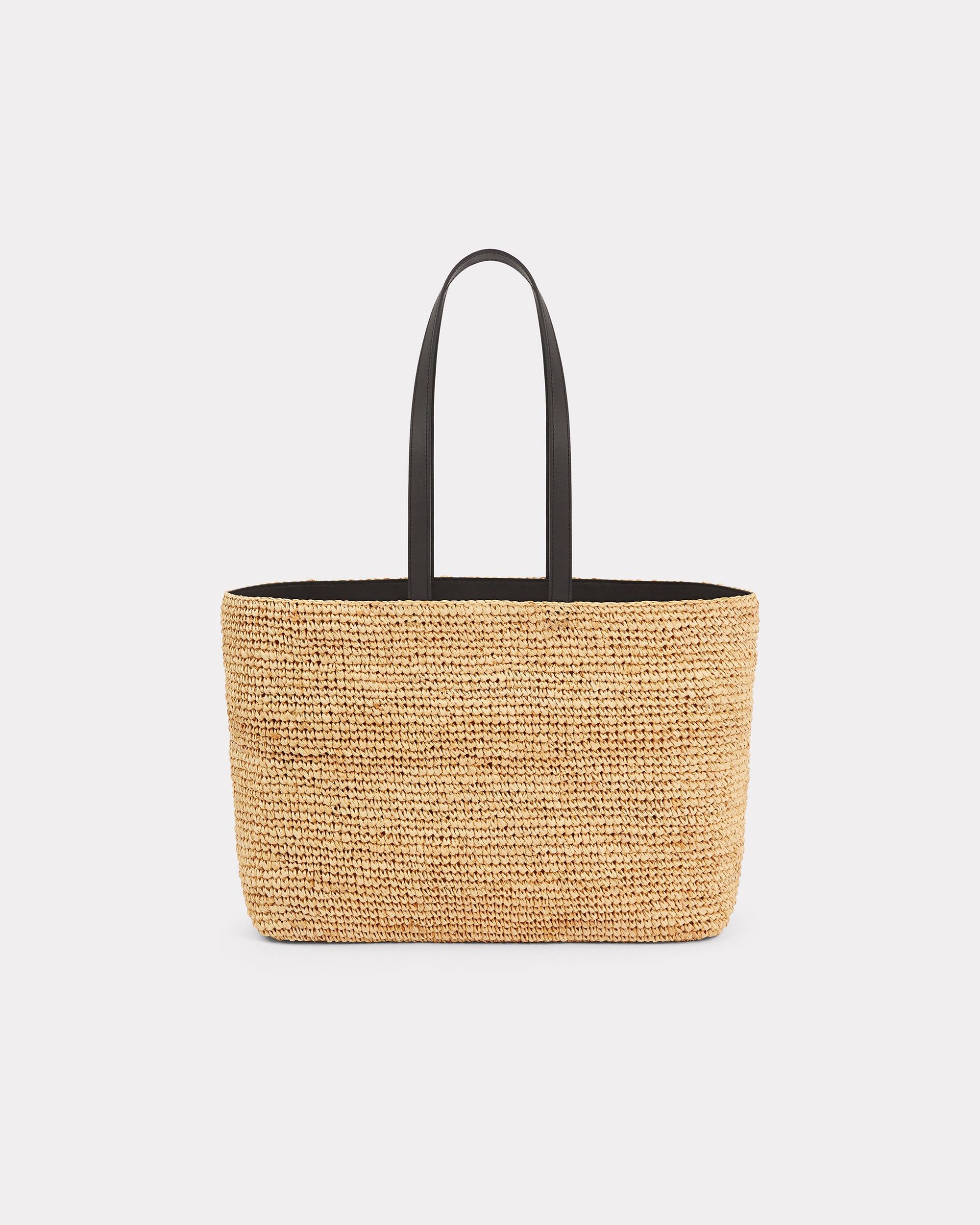 Large raffia tote bag - 2