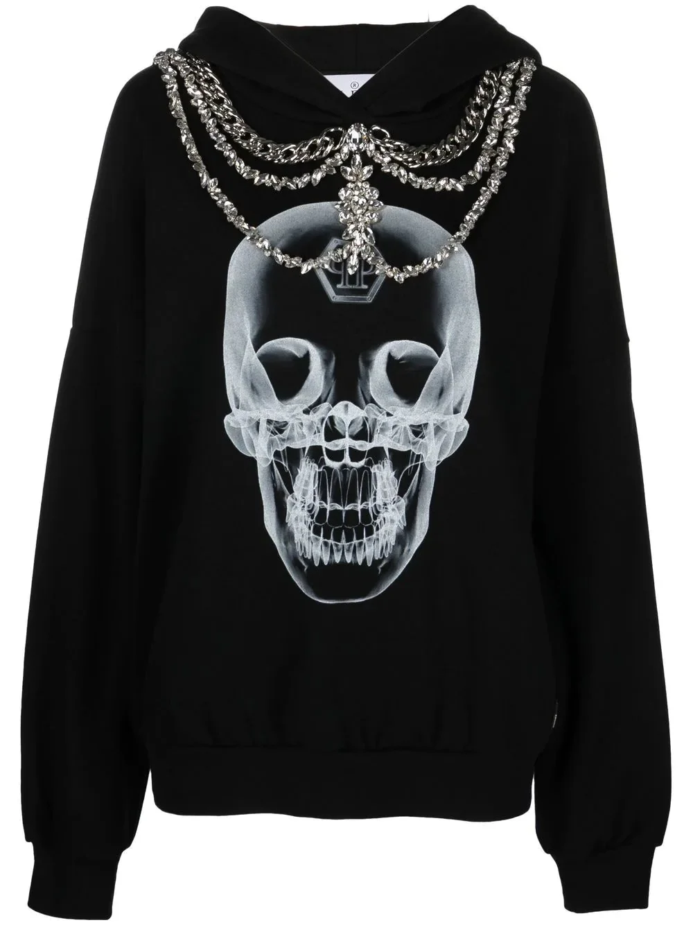 X-Ray crystal-embellished hoodie - 1