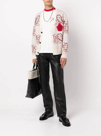 Rhude intarsia-knit cardigan outlook