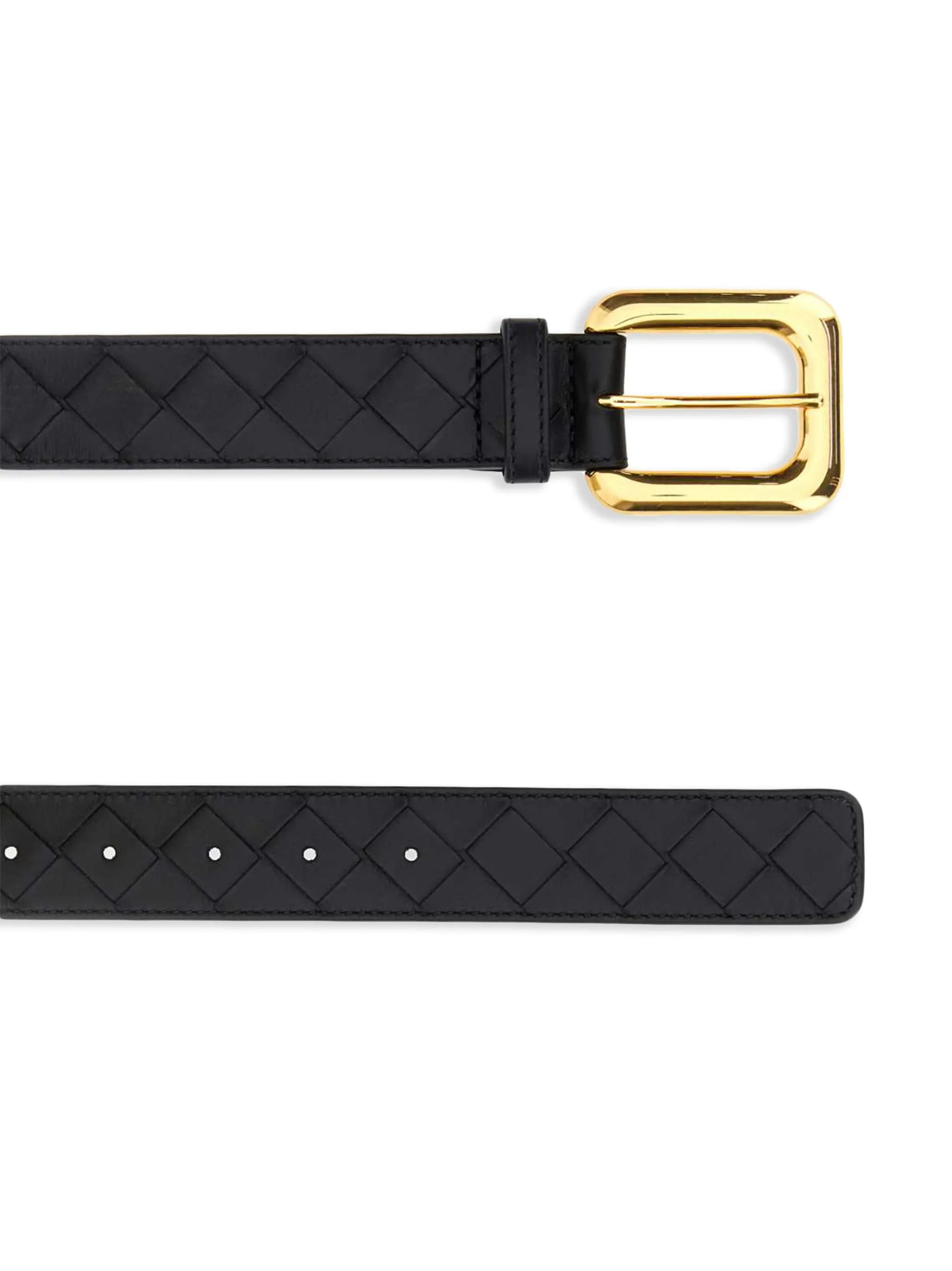 Intrecciato leather belt - 2