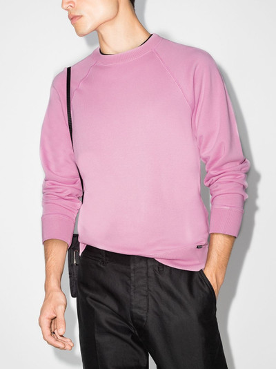 TOM FORD crew neck cotton sweatshirt outlook