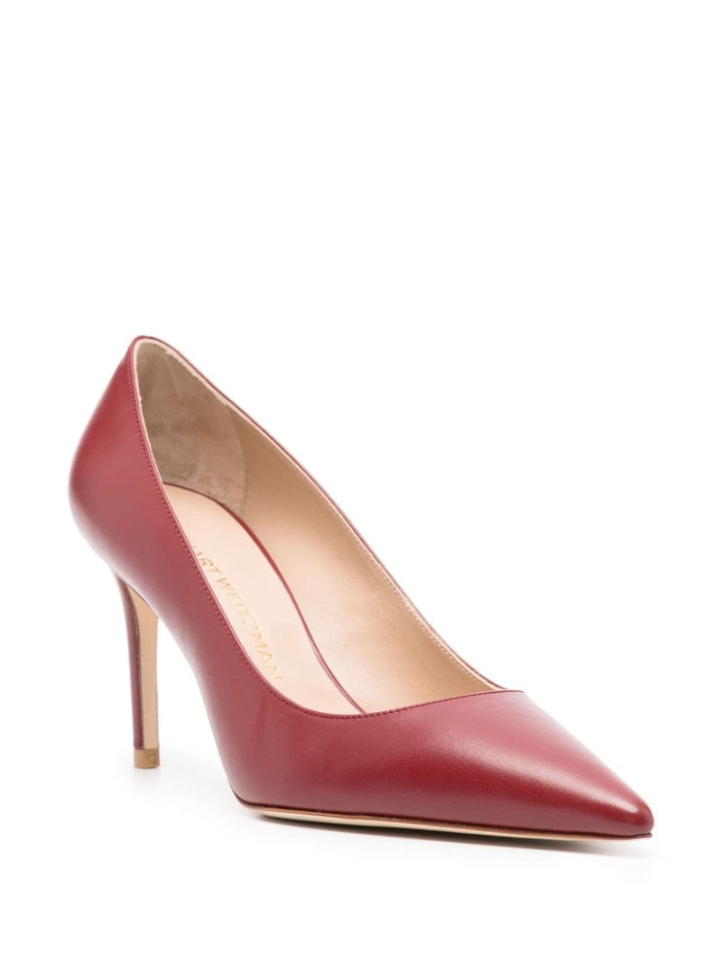 Stuart Weitzman Stuart 85mm leather pumps outlook