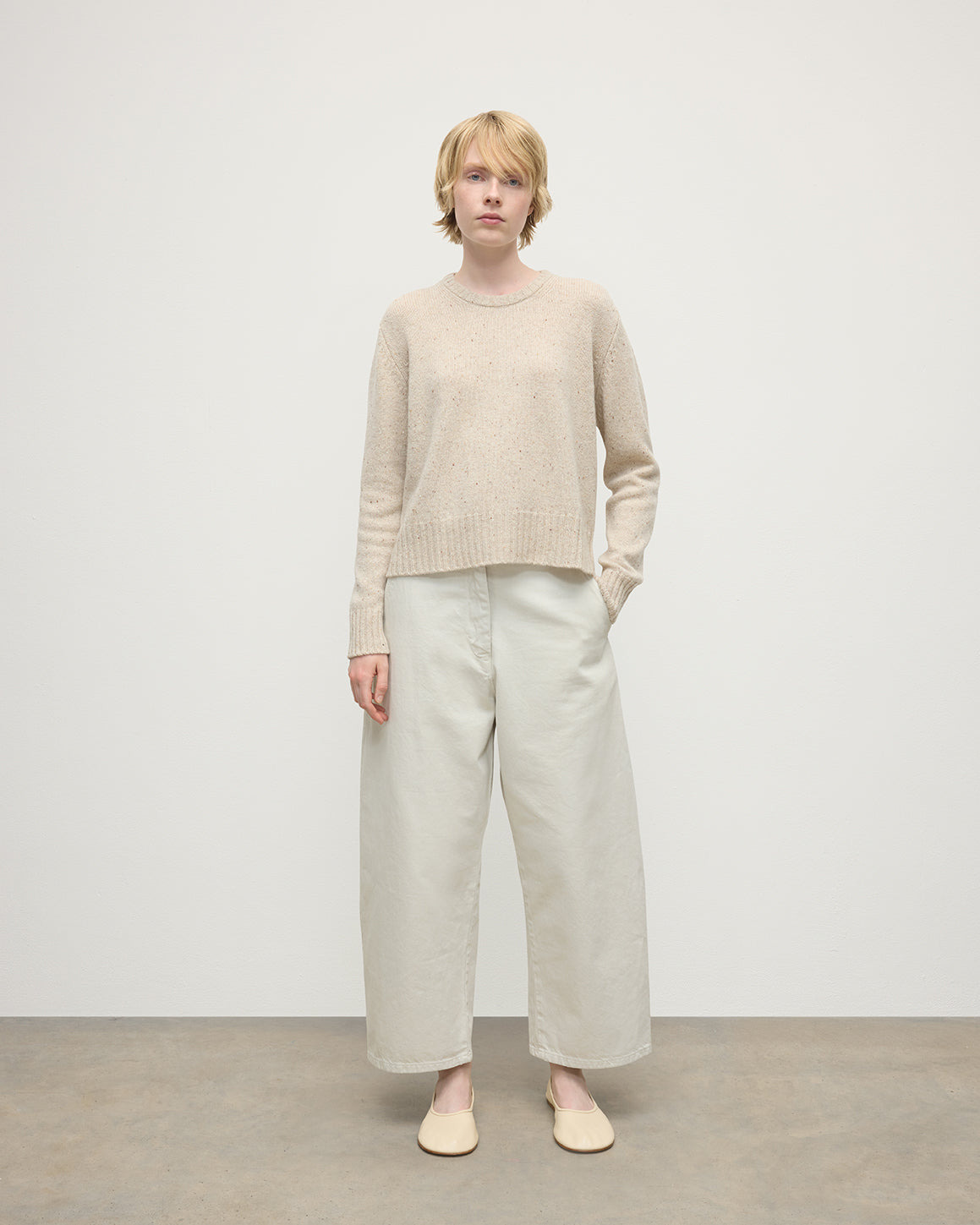 Donegal Cashmere Cream Jumper - 2