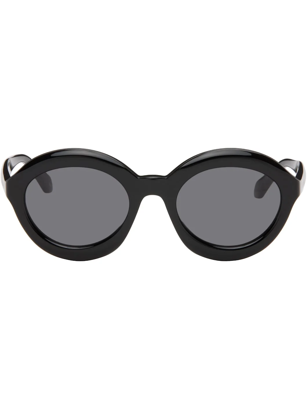 Black Round Sunglasses - 1