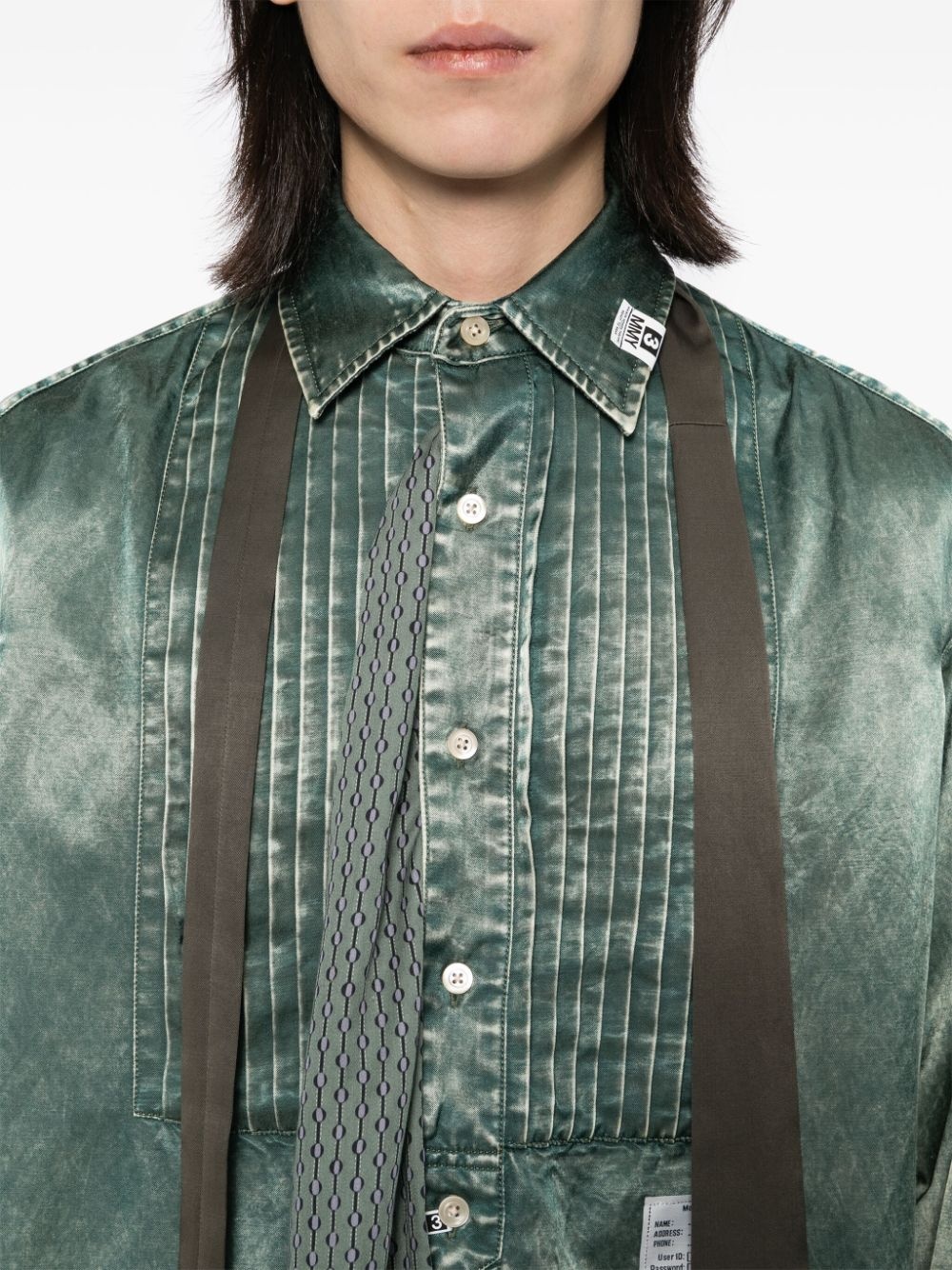 logo-patch shirt - 5