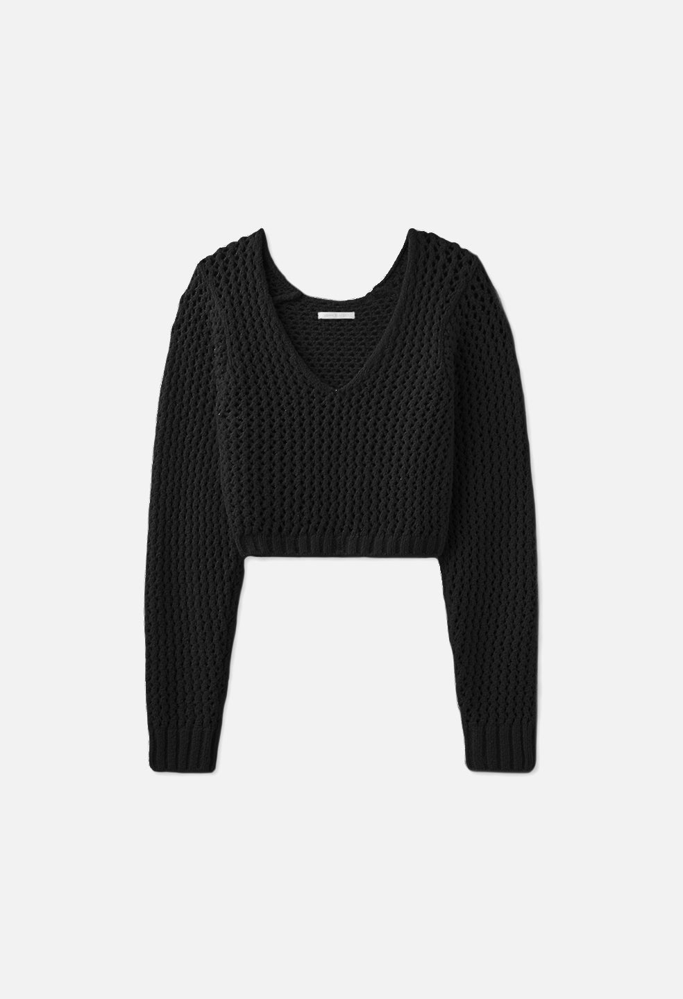 FOAM BOUCLE CROPPED SWEATER - 1