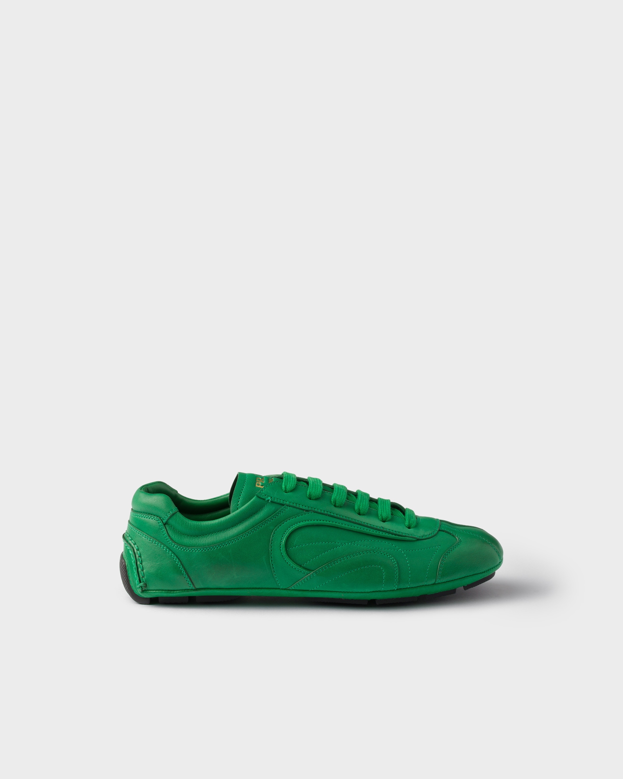 Antiqued nappa leather sneakers - 2