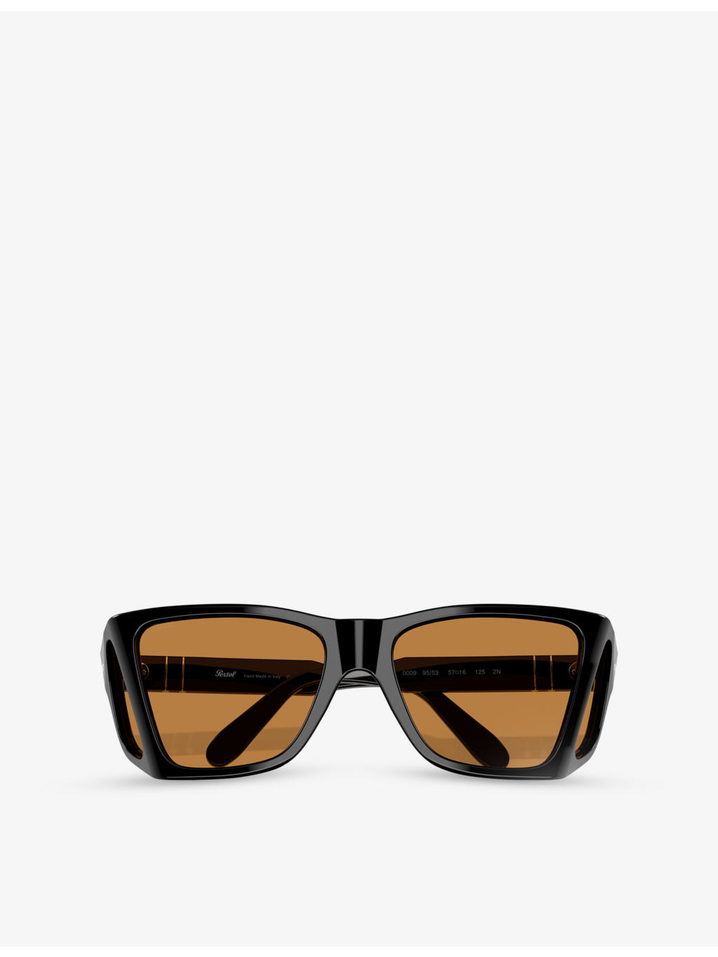 PO0009 Rectangle-Frame Tortoiseshell Acetate Sunglasses - 5