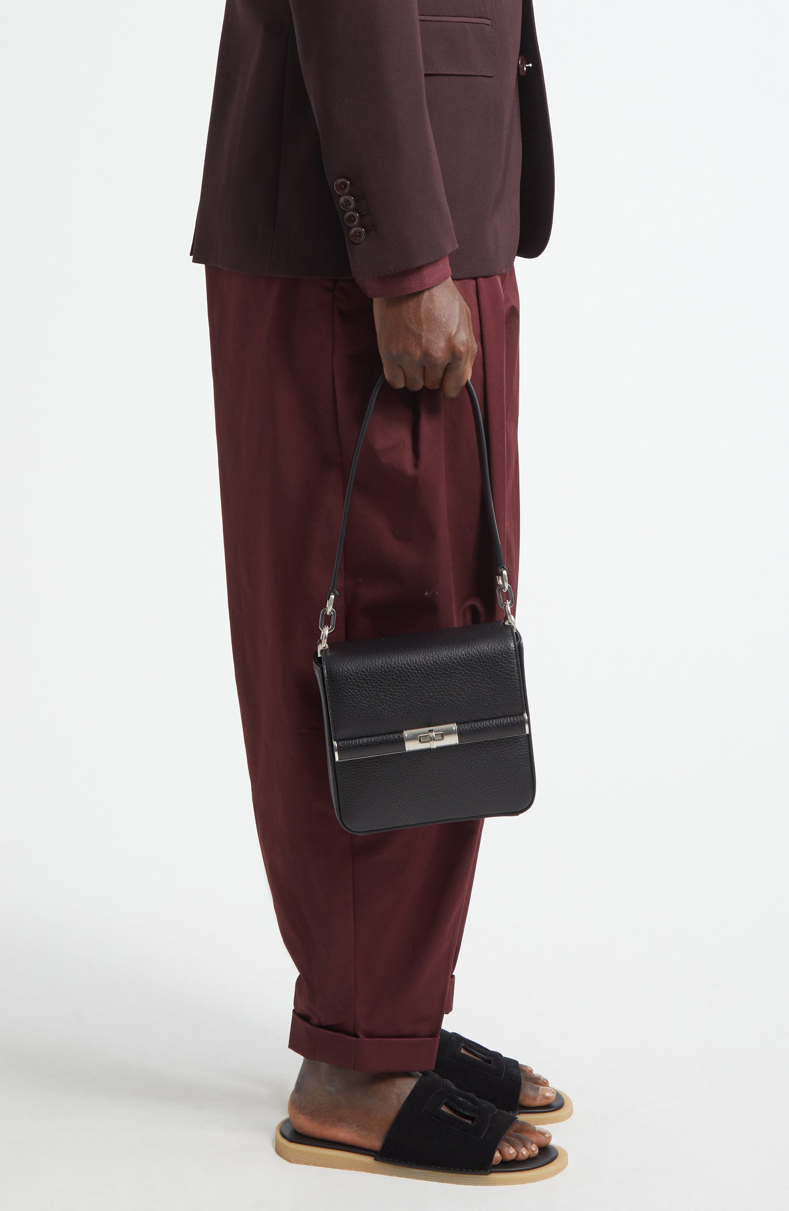 Dolce&Gabbana Marlene Leather Shoulder Bag in Black at Nordstrom - 2