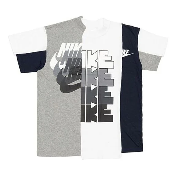 (WMNS) Nike x Sacai Hybrid T-Shirt 'Canyon Gold/Obsidian' CD6310-711 - 1
