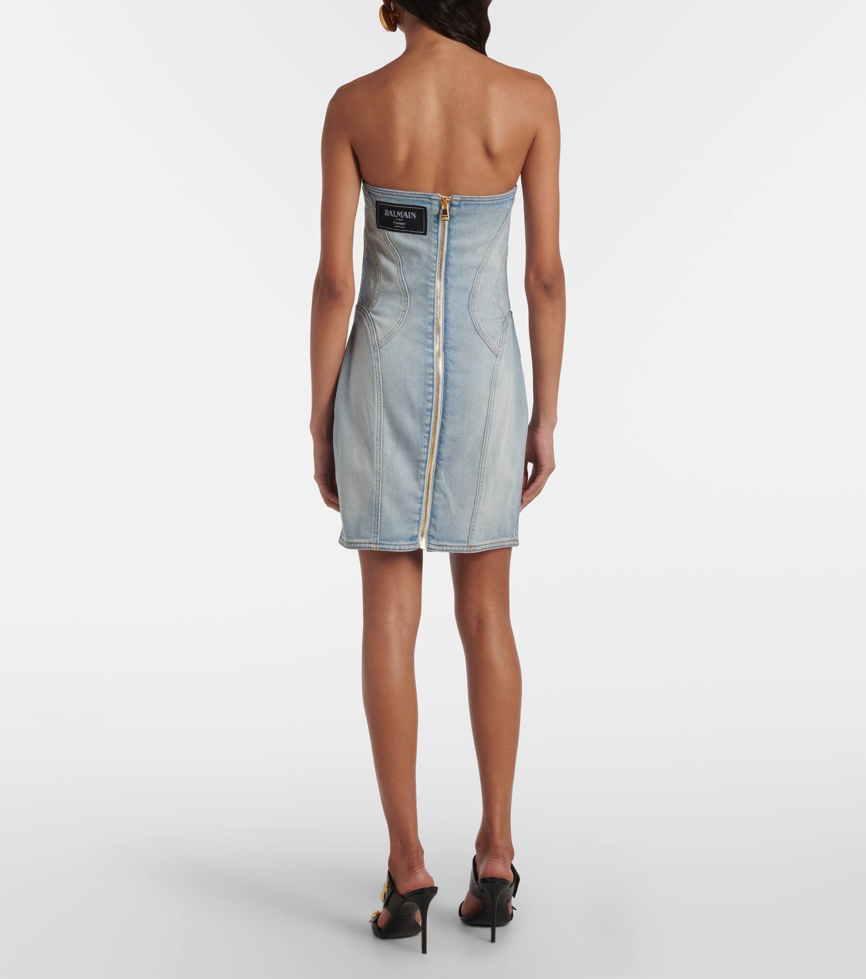 Denim bustier dress - 3