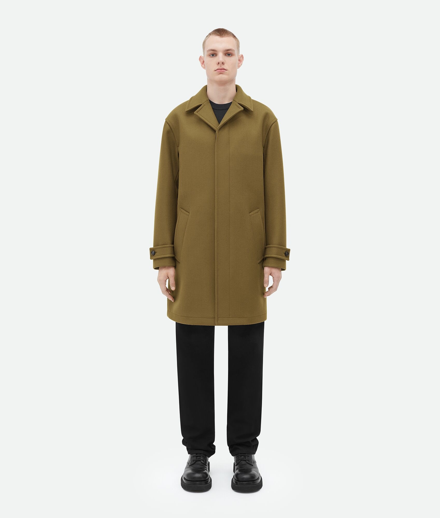 felted wool coat - 1