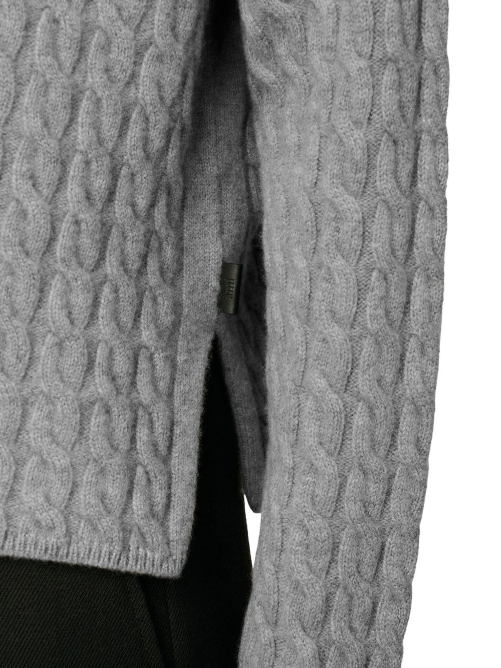 cable-knit wool polo shirt - 7