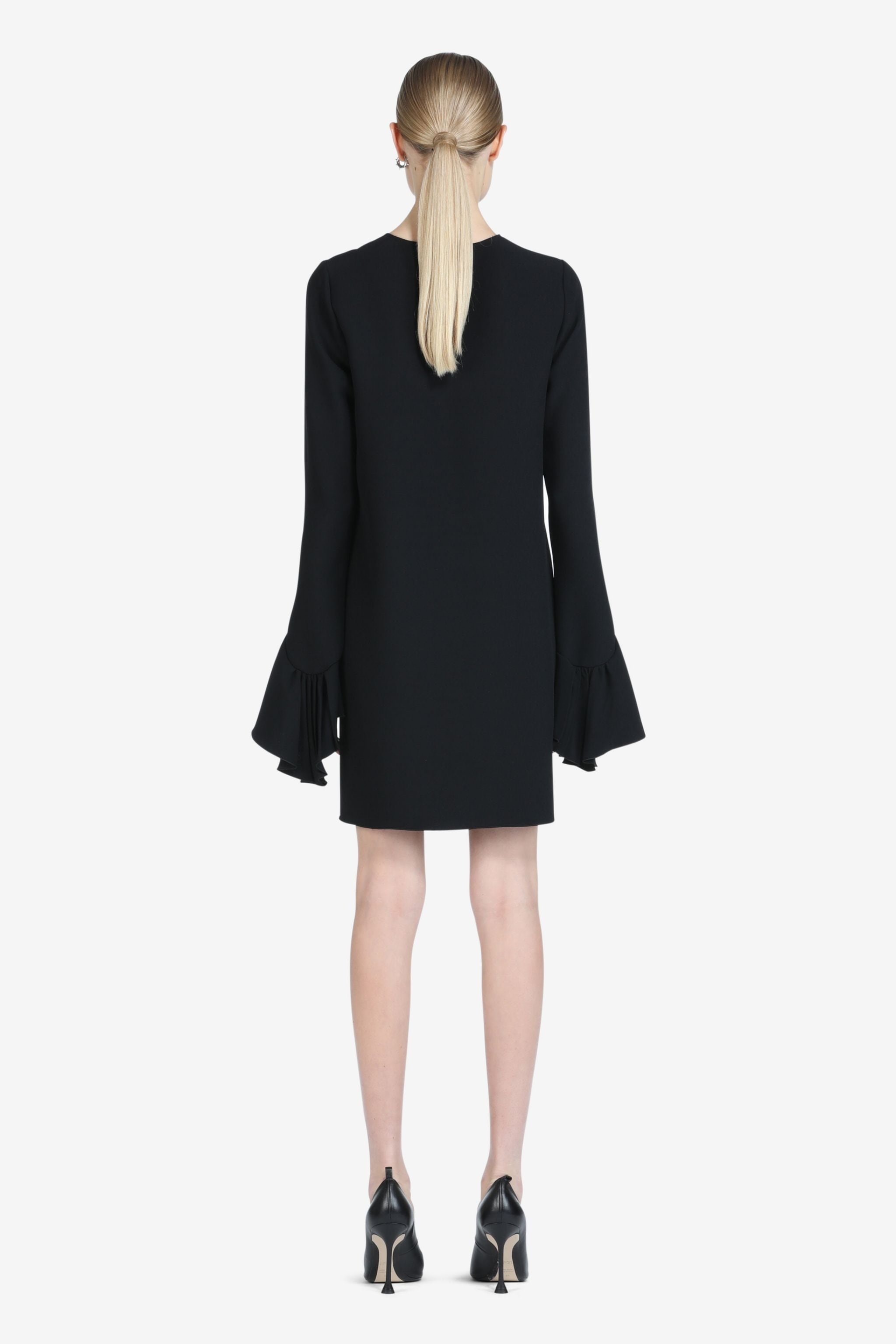 PLEATED-CUFF MINI DRESS - 2
