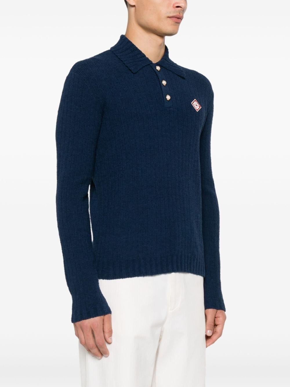 bouclé polo shirt - 3
