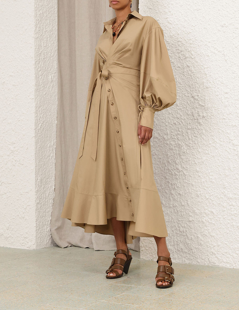 REBELLION POPLIN MIDI DRESS 3