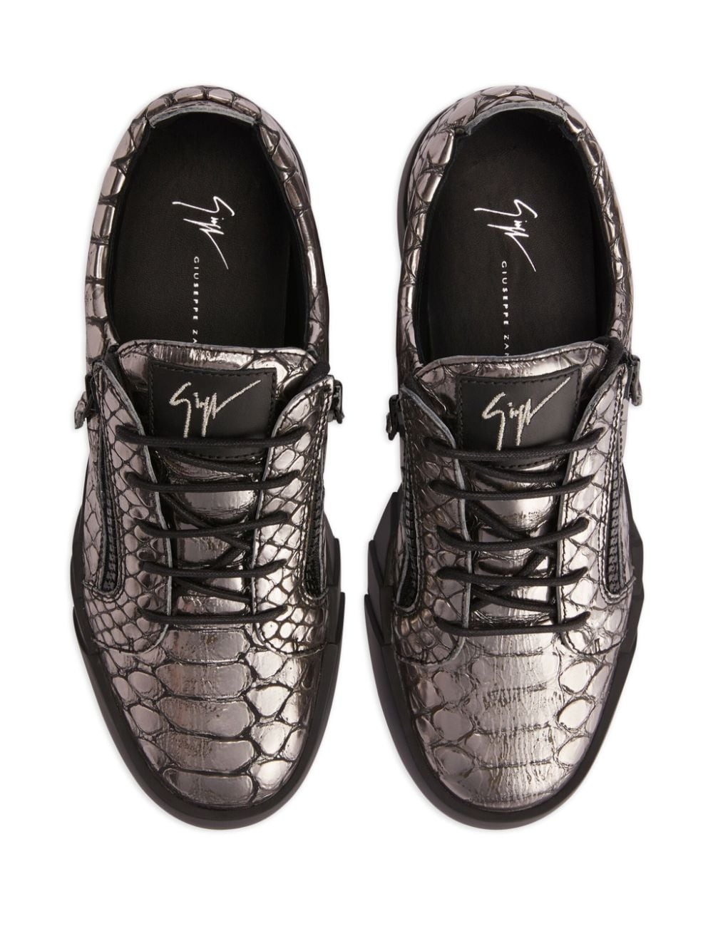 The Shark 5.0 metallic low-top sneakers - 3