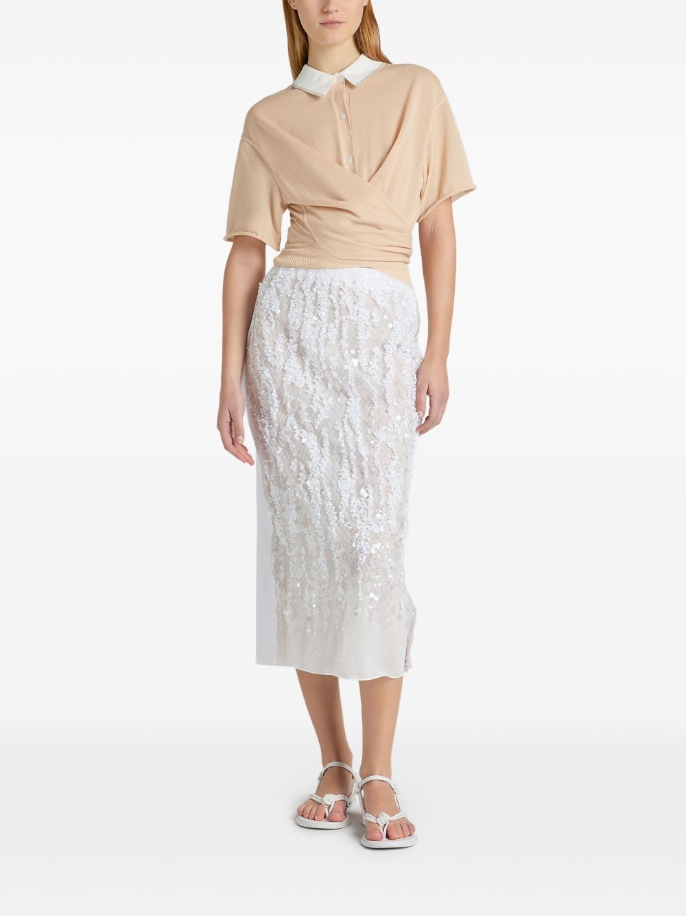 wrap polo top - 2