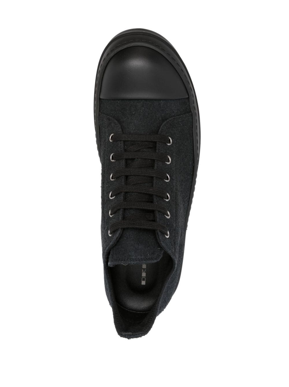 lace-up canvas sneakers - 4