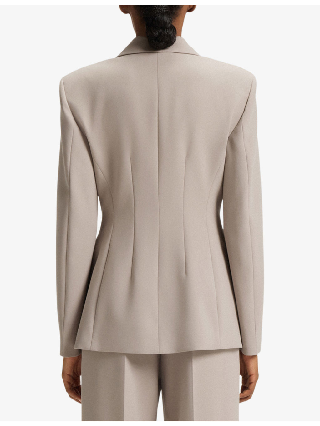 Single-Breasted Peak-Lapel Stretch-Woven Blazer - 4
