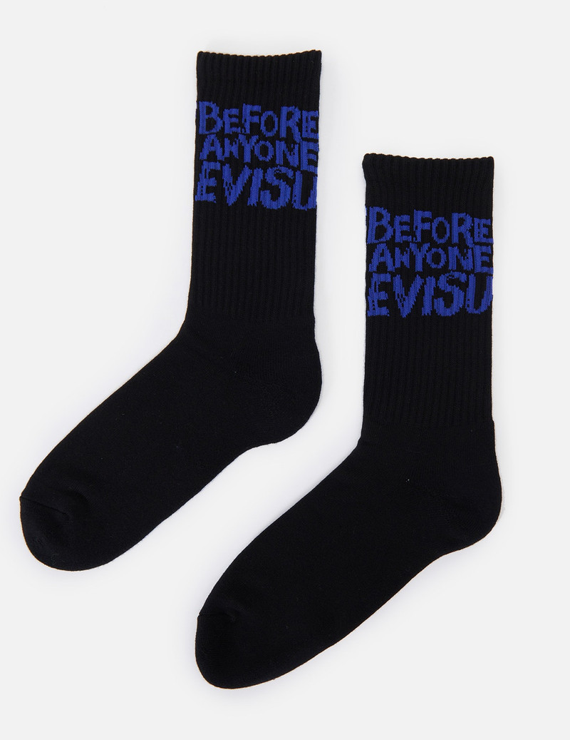 3-PACK GRAFFITI SLOGAN JACQUARD LONG SOCKS 3