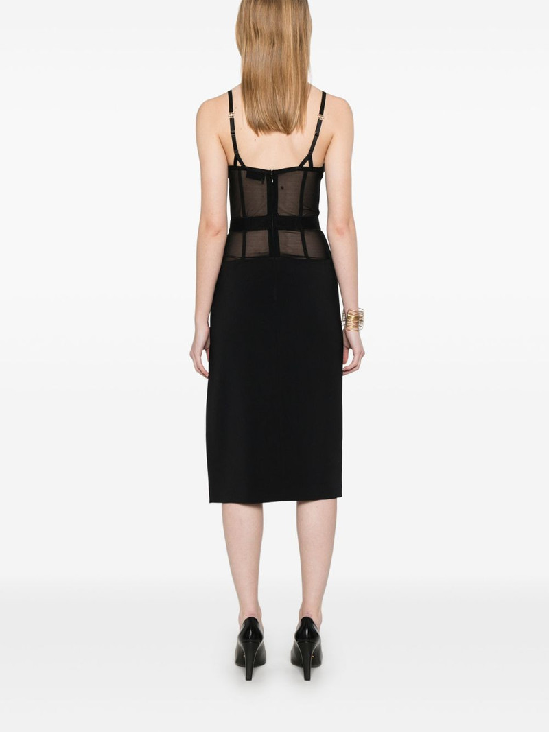 crepe tulle midi dress 4