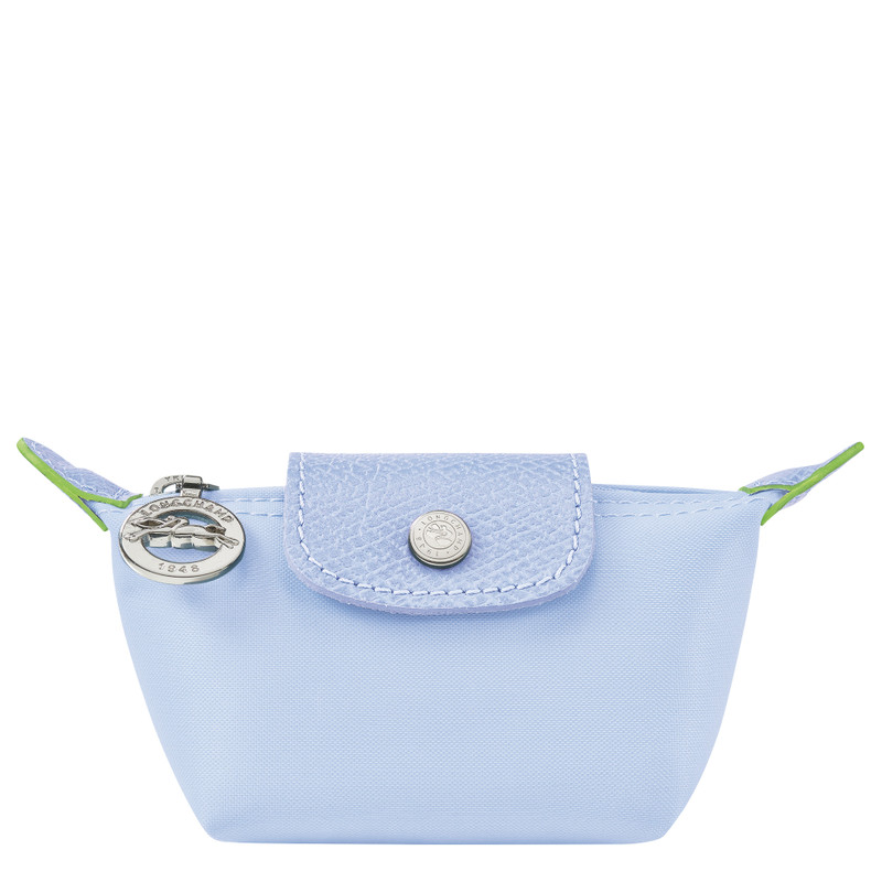 Le Pliage Green Coin purse Sky Blue - Recycled canvas 1