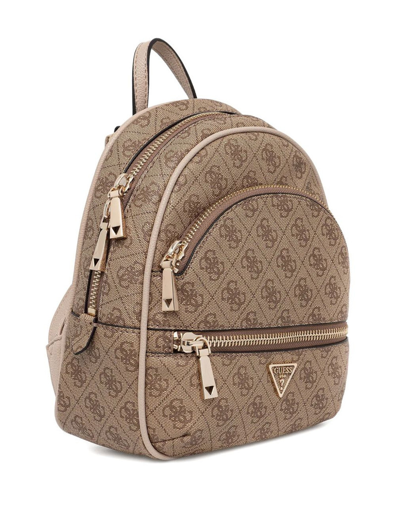 GUESS USA monogram-pattern zip-pockets backpack outlook