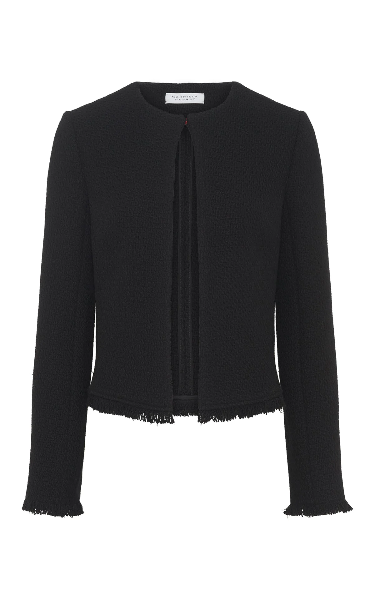 Normand Jacket in Black Virgin Wool Cashmere - 1