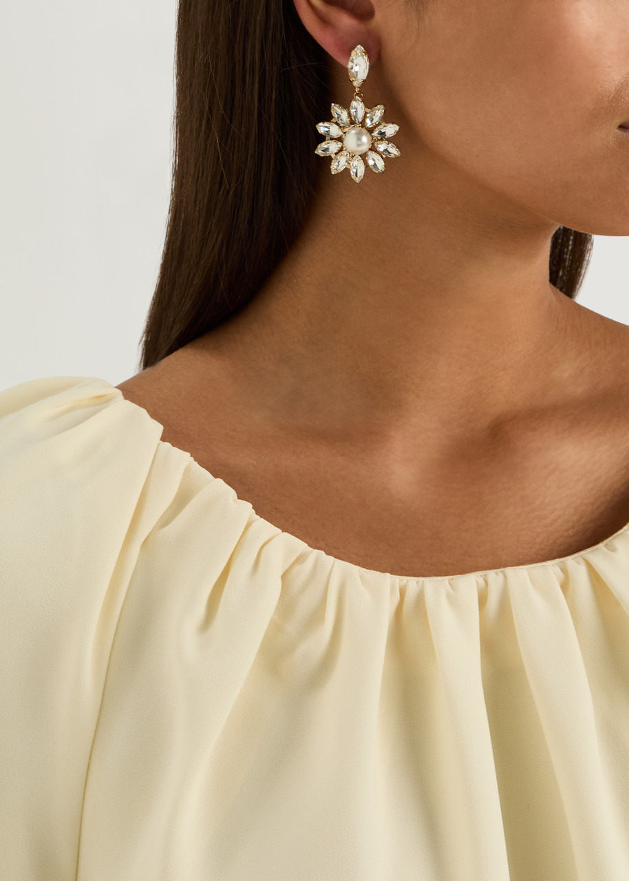 Rosantica Profumo Crystal-embellished Drop Earrings - 3