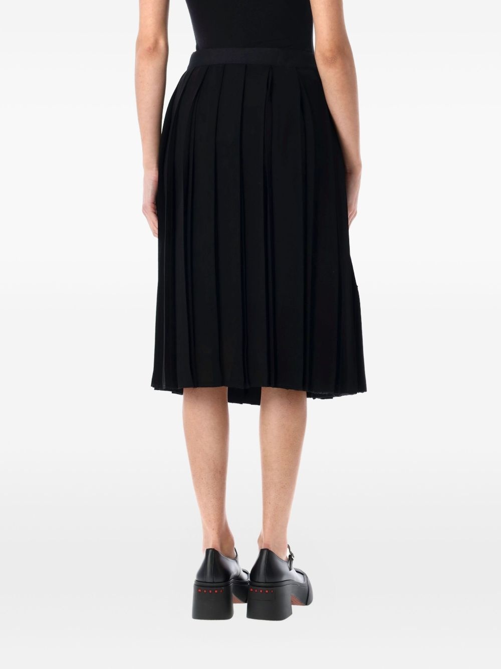 pleated midi skirt - 2