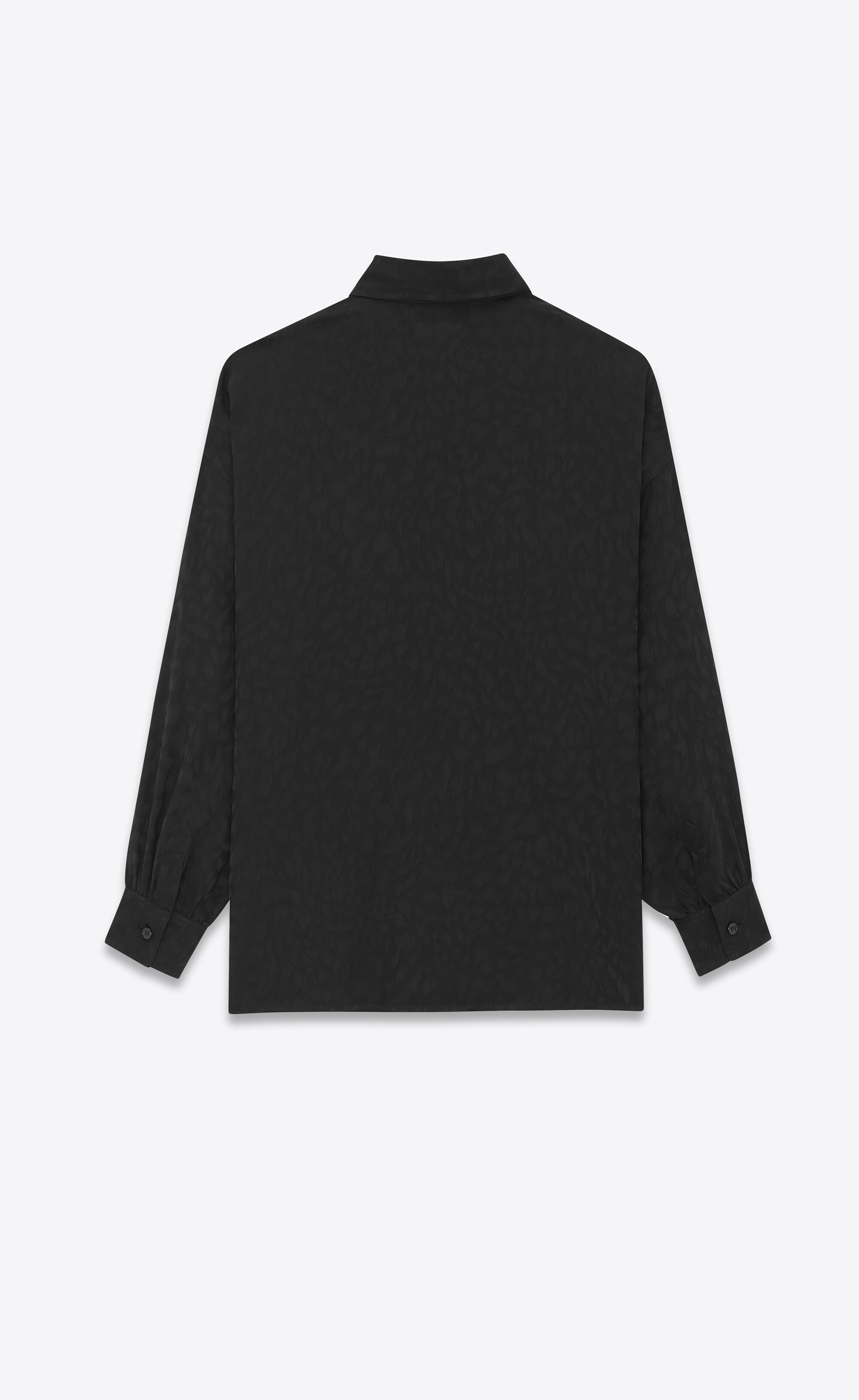 shirt in matte and shiny silk - 3