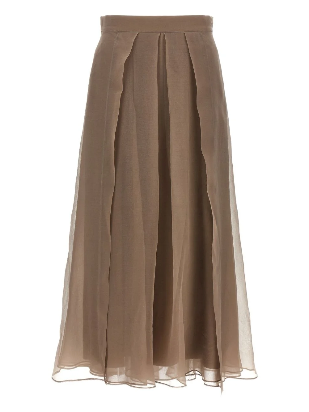 pleated maxi skirt - 1