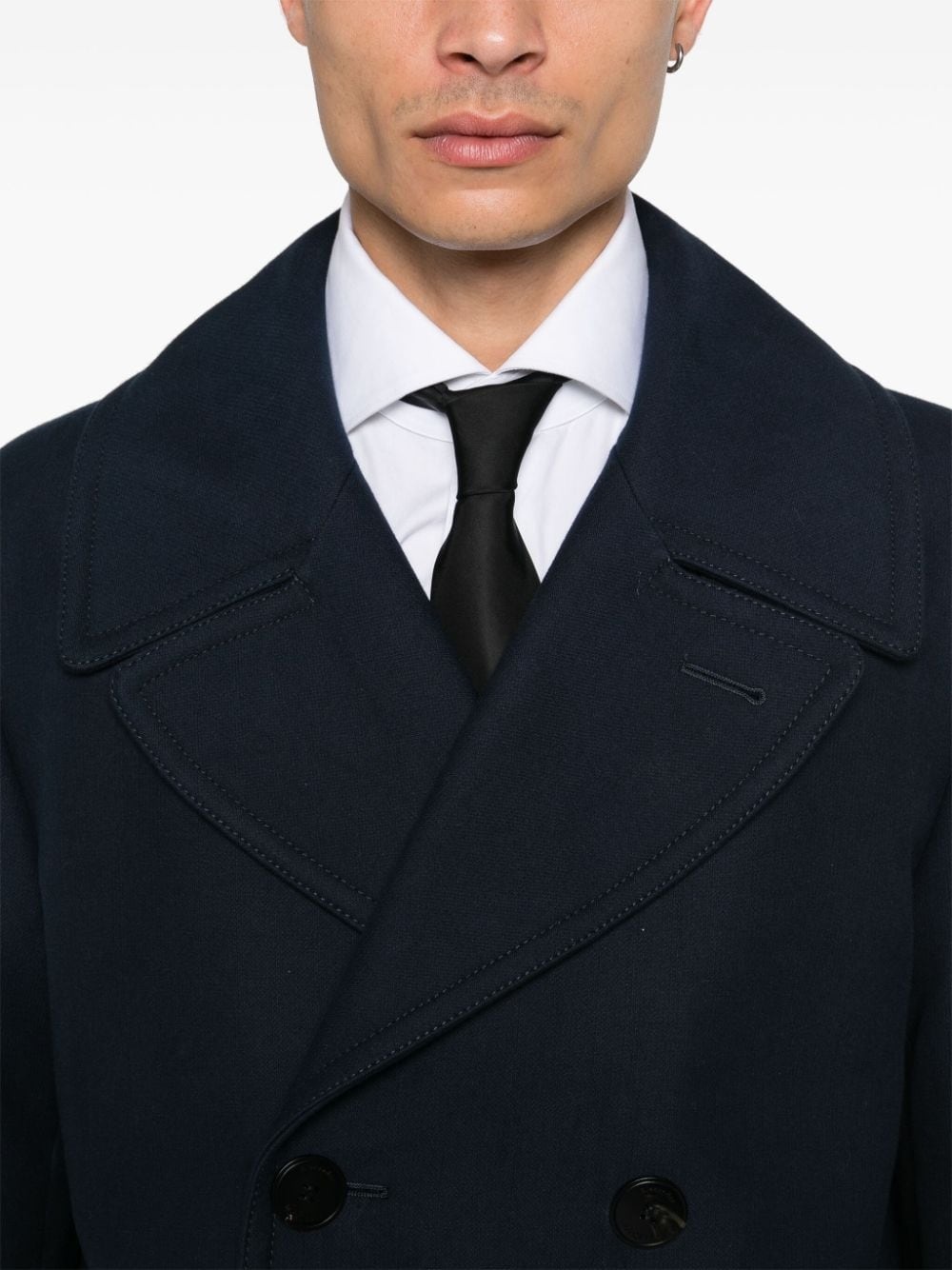 double-breasted peacoat - 5