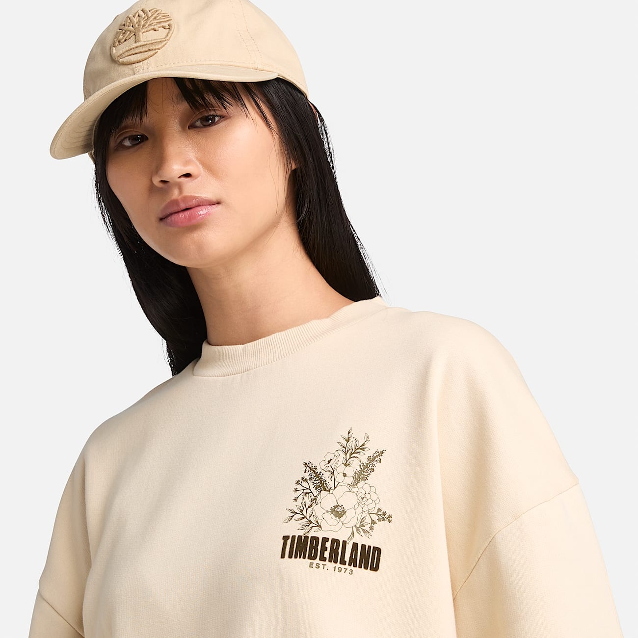 Women's Brushed Chest Graphic Crew Sweatshirt - 5