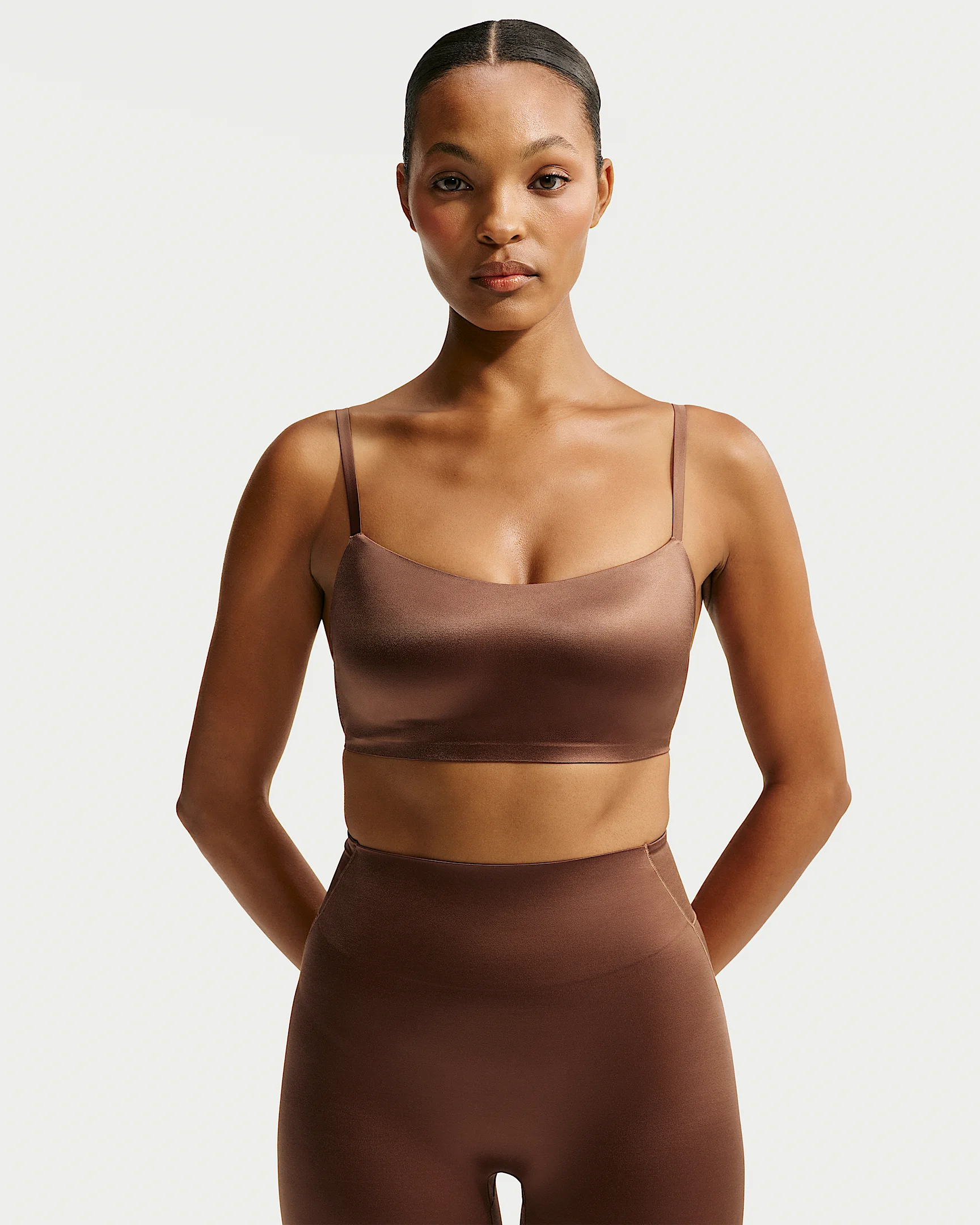 NikeSKIMS Satin Shine Women's Scoop Cami Bra - 1