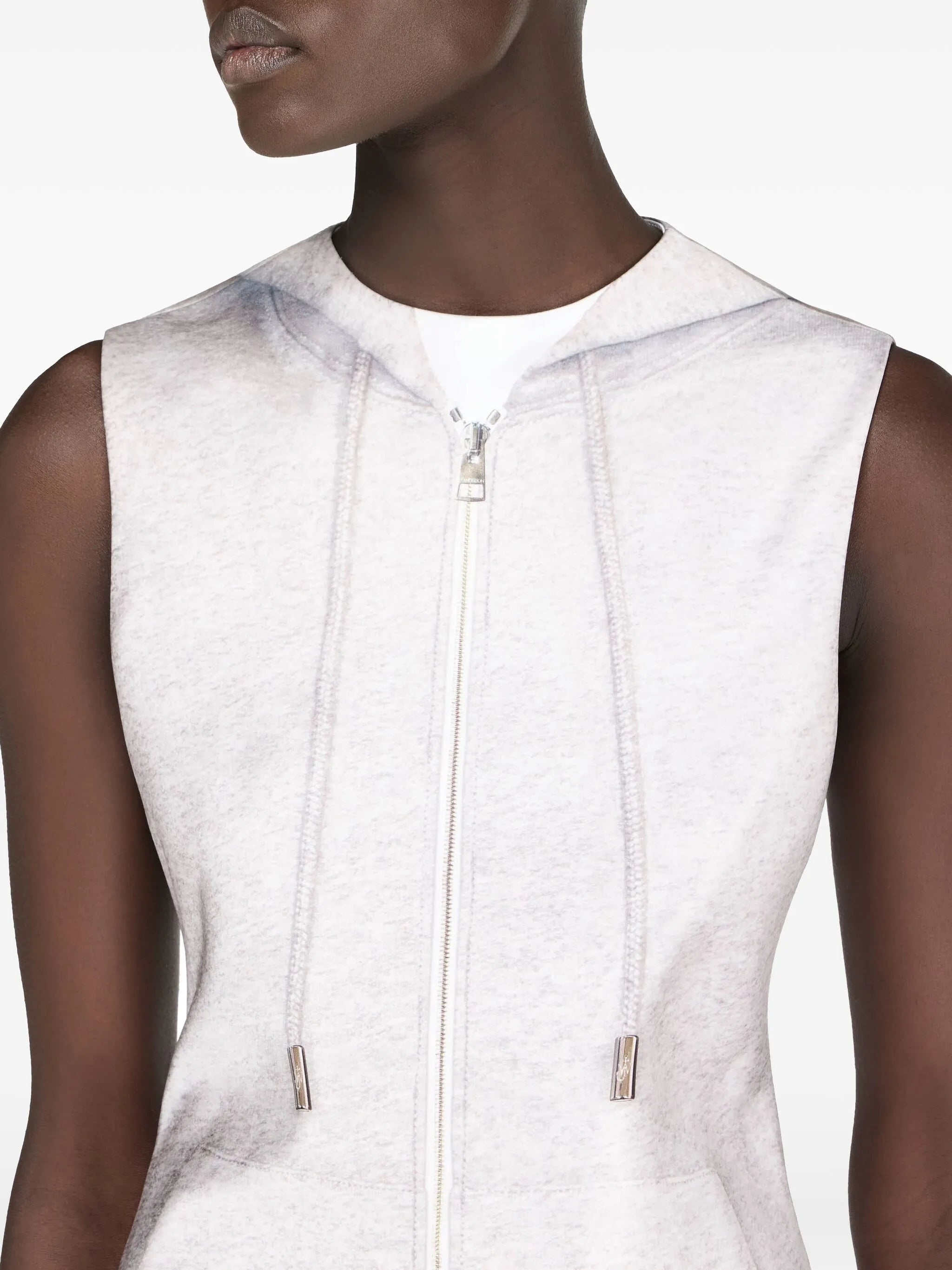 Zipped Hoodie Mini Dress - 2