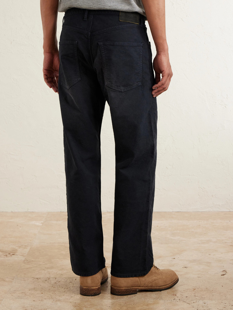 Fluxus 01 Straight-Leg Garment-Dyed Distressed Cotton-Corduroy Trousers 4