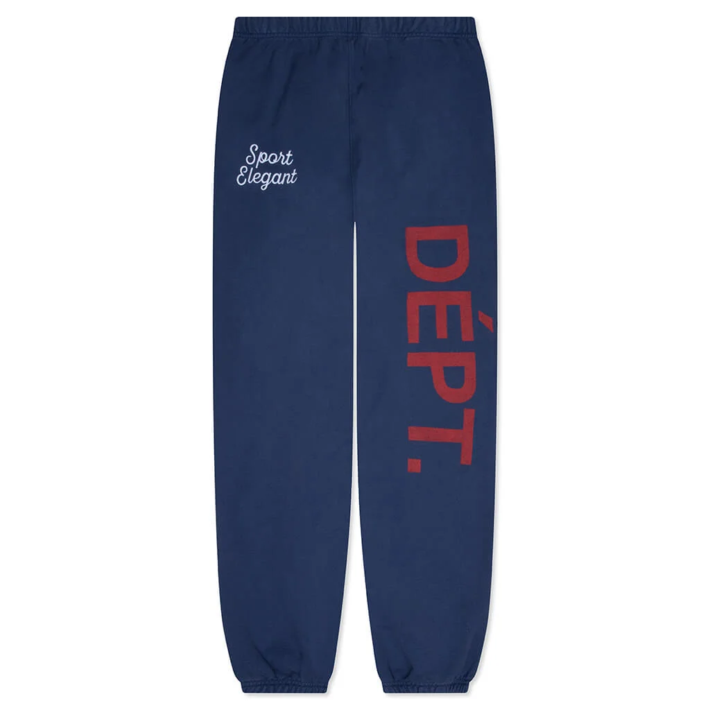 TEAM DÉPT. SWEATPANTS - VINTAGE NAVY - 1