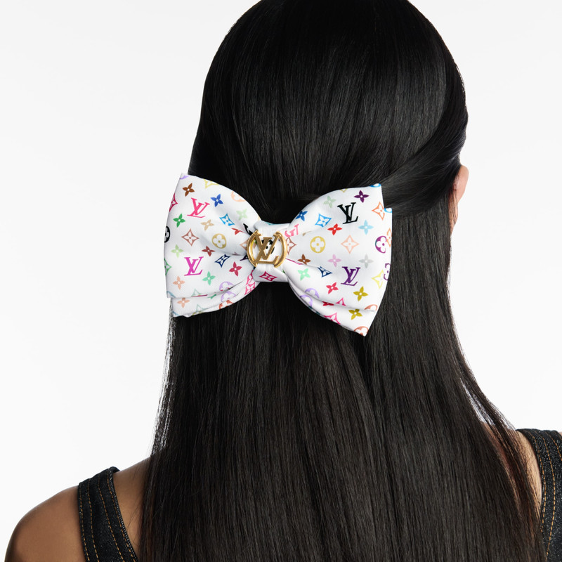 LV x TM Monogram Multicolor Bow Barrette 5