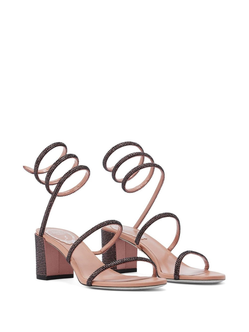 RENE CAOVILLA 75mm crystal embellished sandals outlook