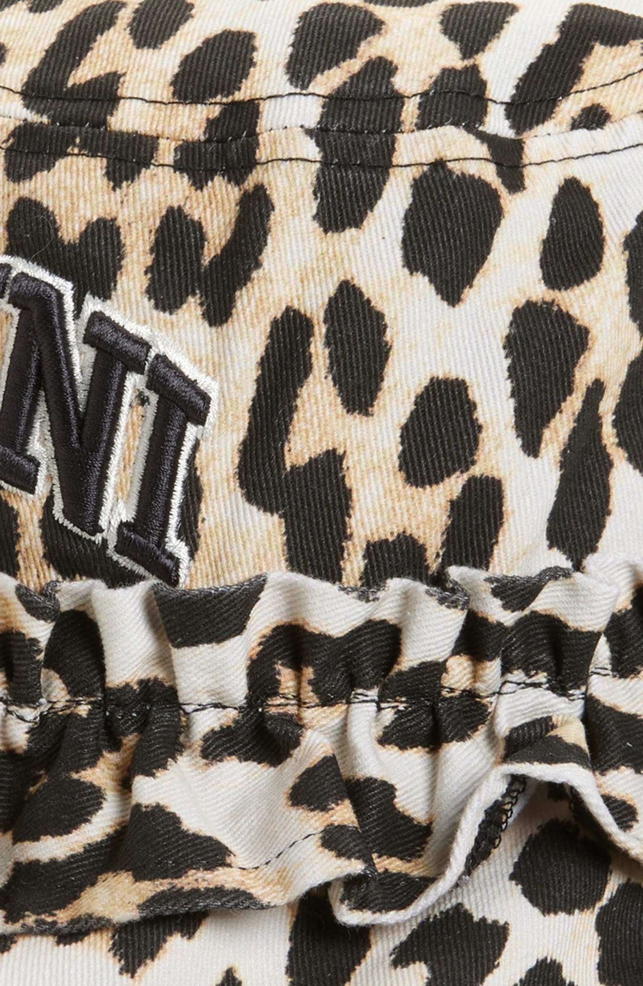 Ganni Washed Organic Cotton Canvas Bucket Hat in Leopard at Nordstrom - 2