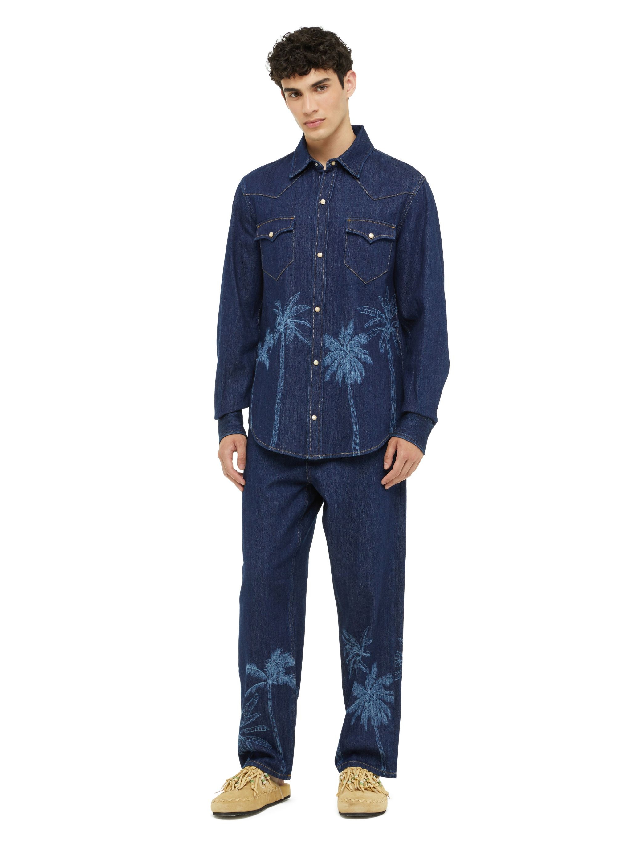 Jungle Toile De Jouy Denim Shirt - 4